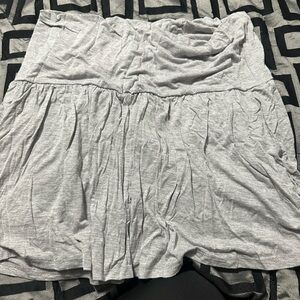 No Boundaries Light Gray Mini Skirt